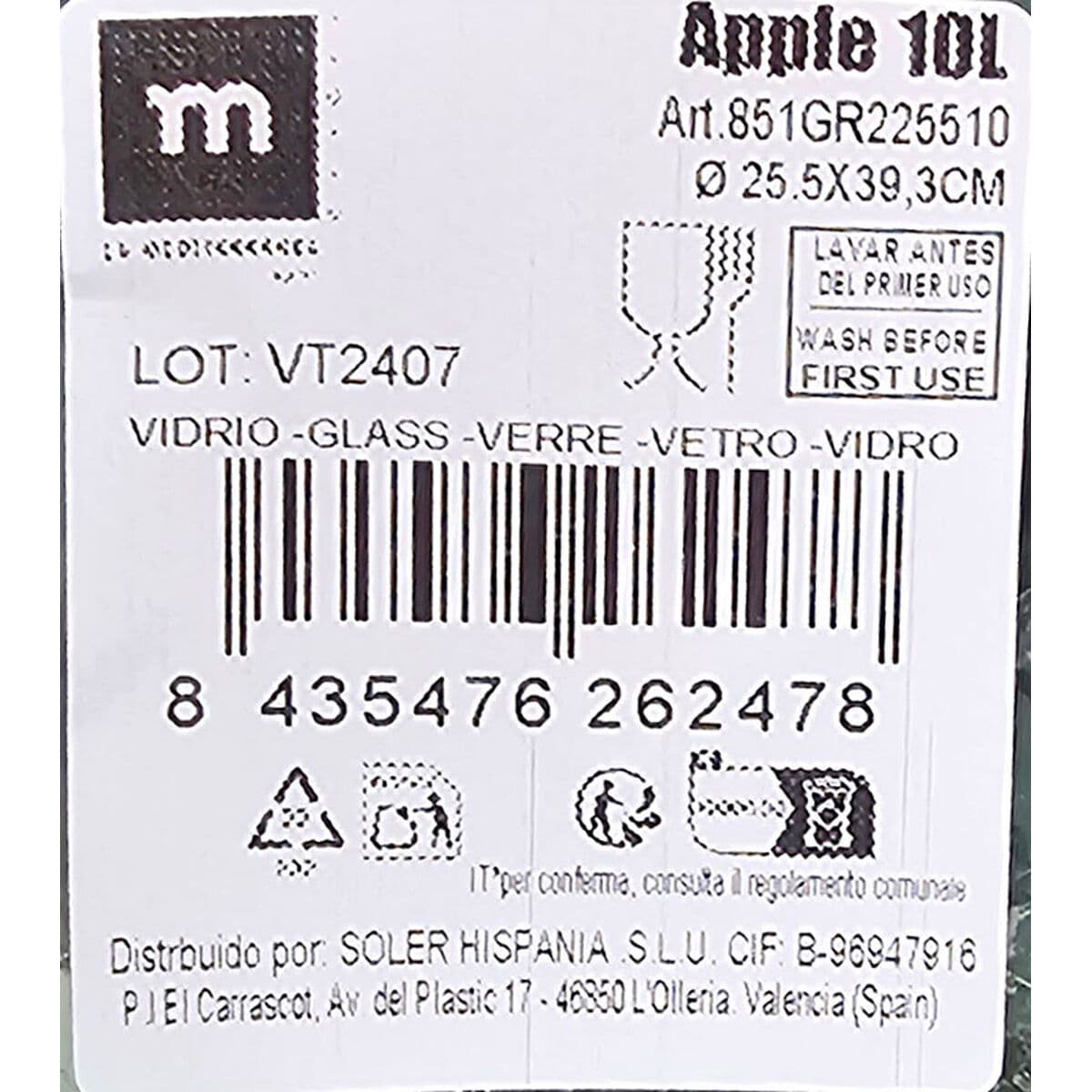 Karaffe La Mediterránea Apple 10 L (Restauriert B) - Thumbnail 2