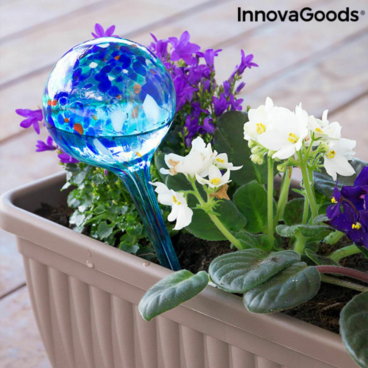 Automatische Bewässerungsballons Aqua·Loon InnovaGoods Blau Glas (Restauriert A) - Thumbnail 3