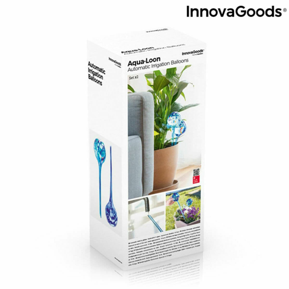 Automatische Bewässerungsballons Aqua·Loon InnovaGoods Blau Glas (Restauriert A) - Thumbnail 7