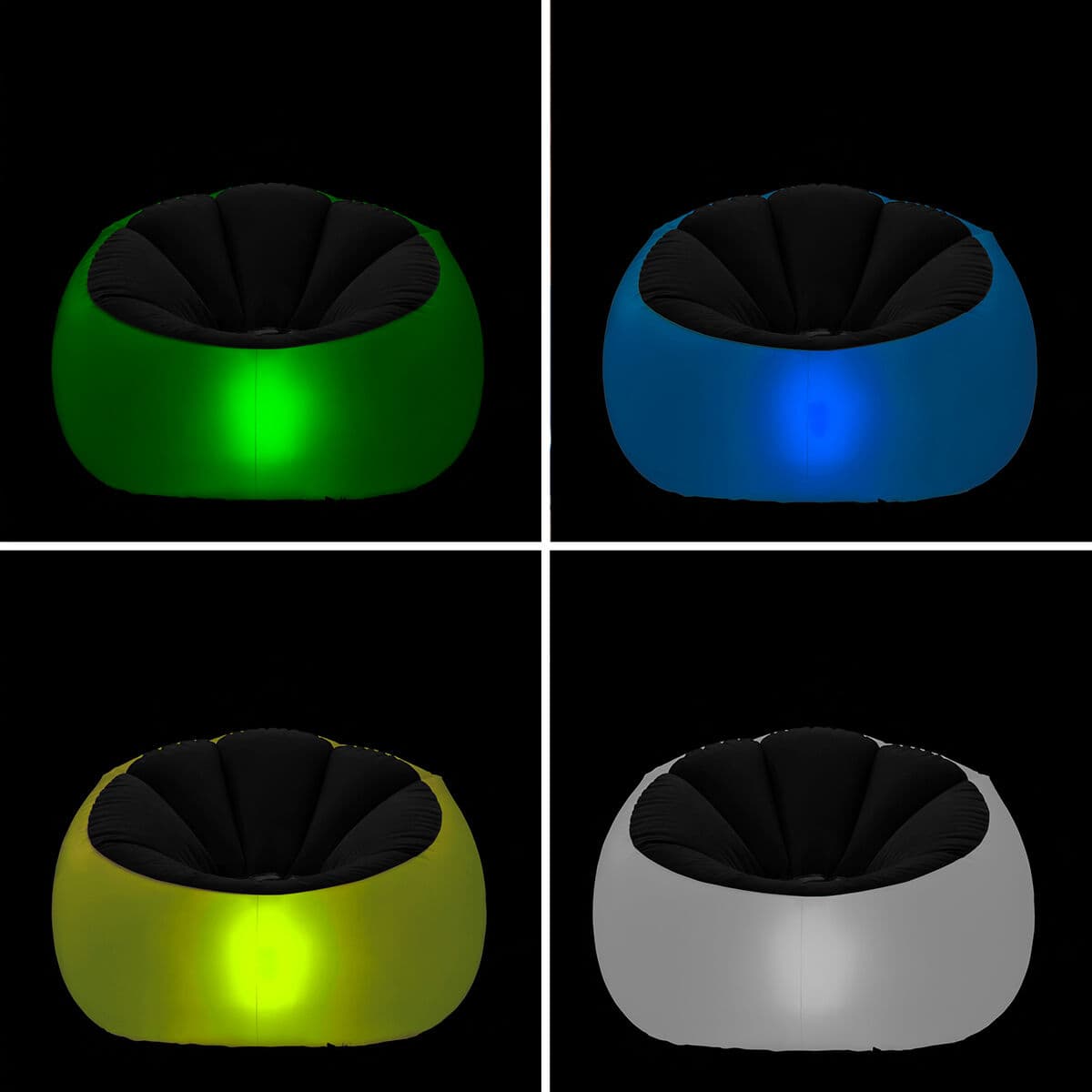 Aufblasbarer Sessel mit buntem LED-Licht und Fernbedienung Chight InnovaGoods - Thumbnail 4