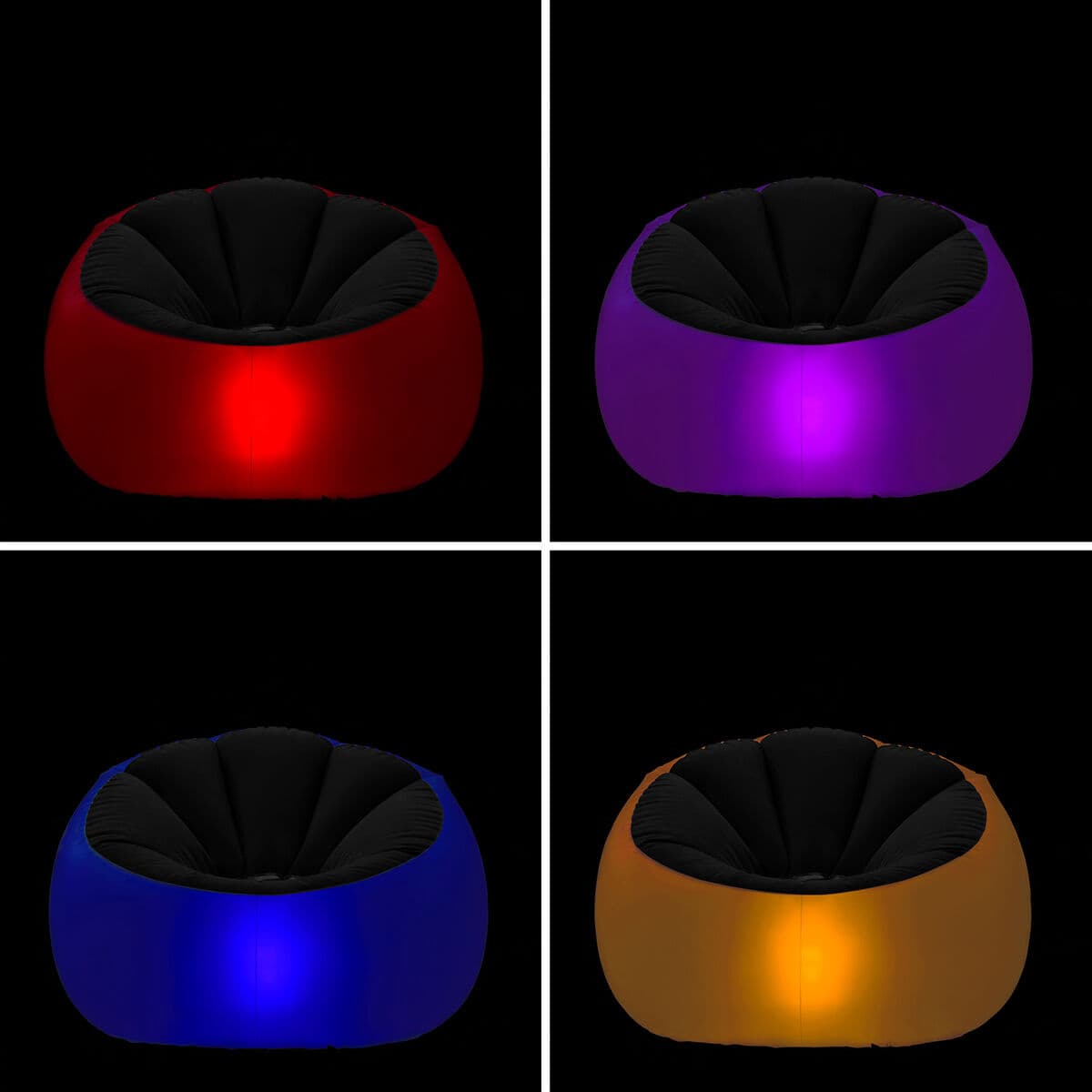 Aufblasbarer Sessel mit buntem LED-Licht und Fernbedienung Chight InnovaGoods - Thumbnail 5