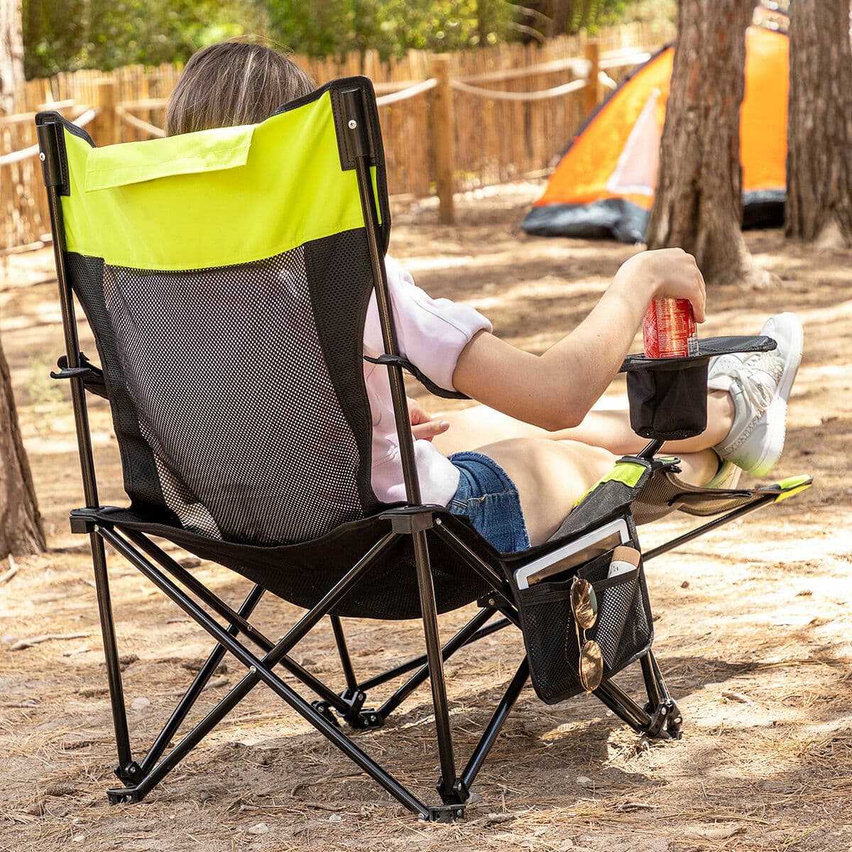 Klappbarer Camping-Liegestuhl InnovaGoods (Restauriert B) - Thumbnail 6
