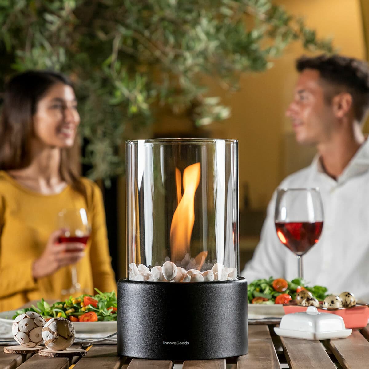 Dekorativer Bioethanol Tischkamin Heatfir InnovaGoods — Bild 1