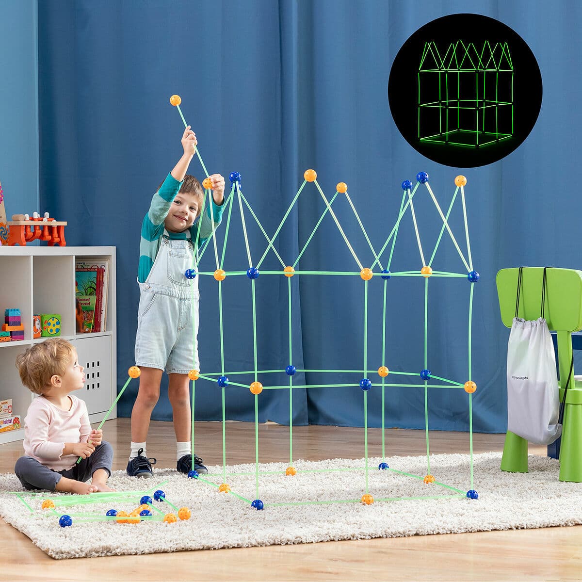 Baukasten für Kinder Builkitt InnovaGoods 155 Stücke — Bild 1
