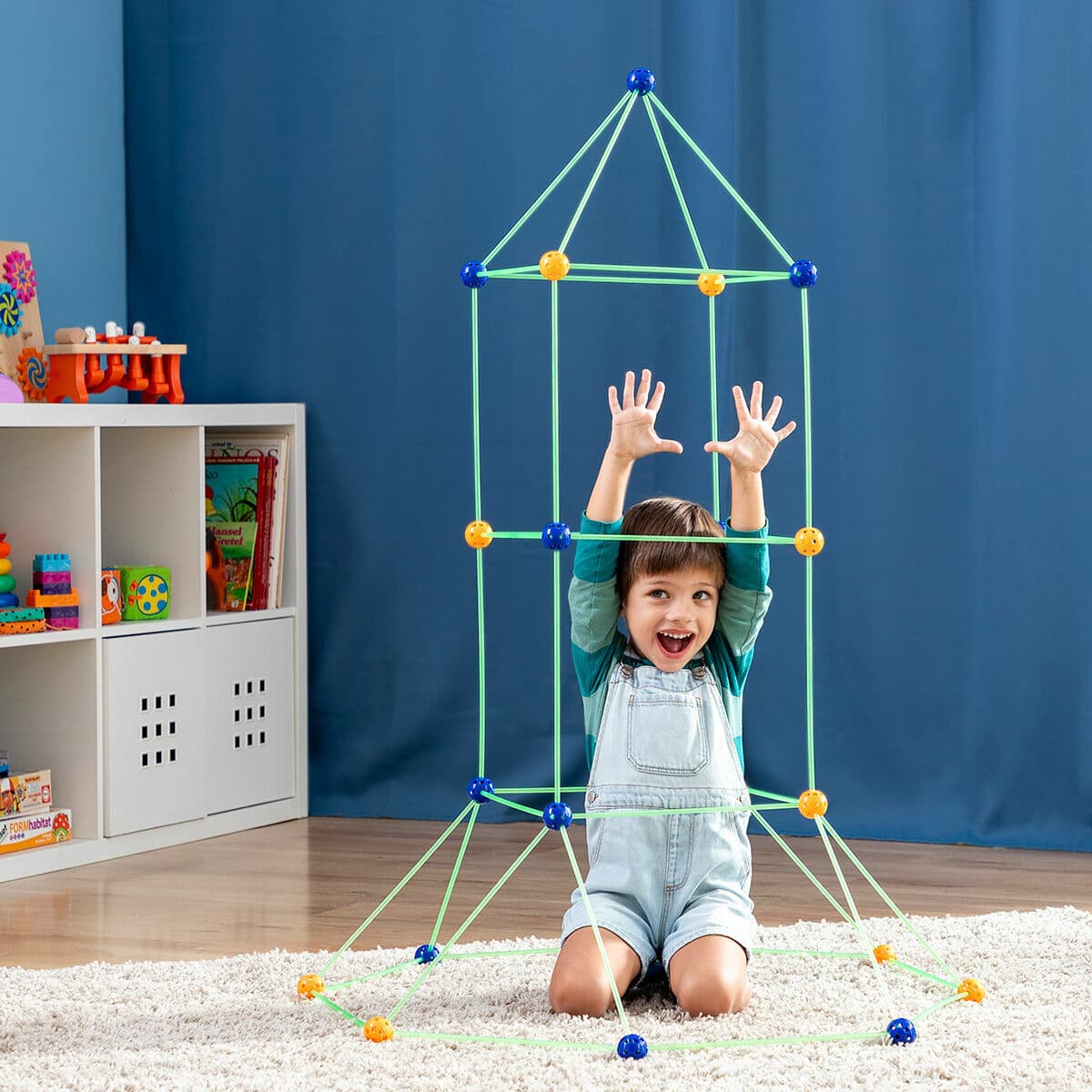 Baukasten für Kinder Builkitt InnovaGoods 155 Stücke - Thumbnail 2