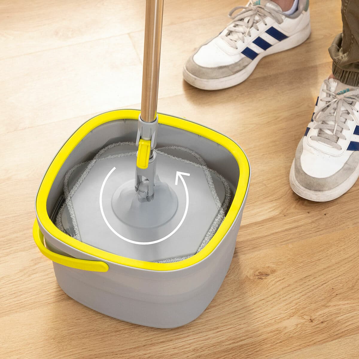 Selbstreinigender Drehmopp mit zweiteiligem Eimer Selimop InnovaGoods - Thumbnail 2
