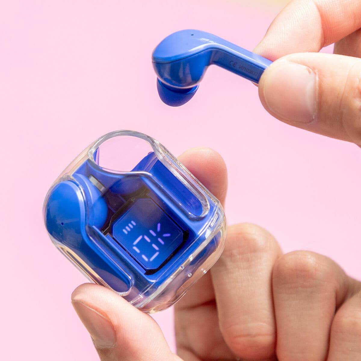 Kabellose Kopfhörer mit Ladebox Blue InnovaGoods - Thumbnail 4