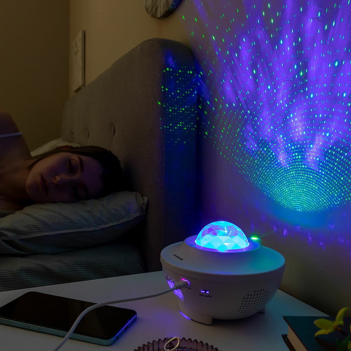 LED-Sternenprojektor mit Lautsprecher Sedlay InnovaGoods - Thumbnail 2