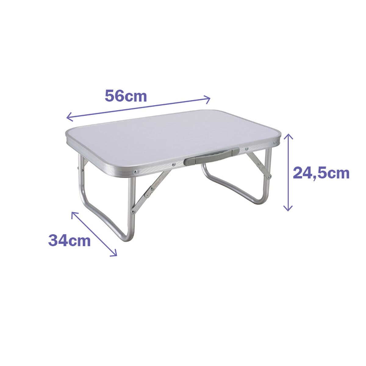 Marbueno Klapptisch Aluminium D19 Sortiert Camping und Strand 56X34X24,5 cm 10015 - Thumbnail 4