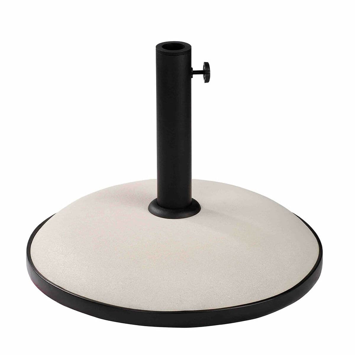Marbueno Base Sonnenschirm Rund Beton 45x36 cm 20KG Weiß Garten, Pool, Terrasse