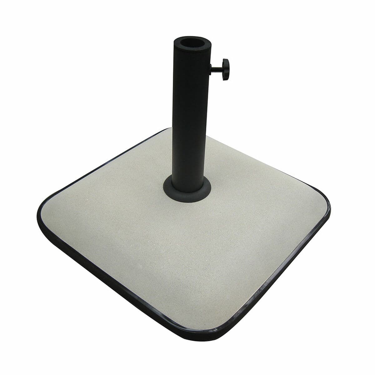 Marbueno Base Schirm Quadrat Beton 45X45X7,3 cm 25KG Weiß Garten, Pool, Terrasse