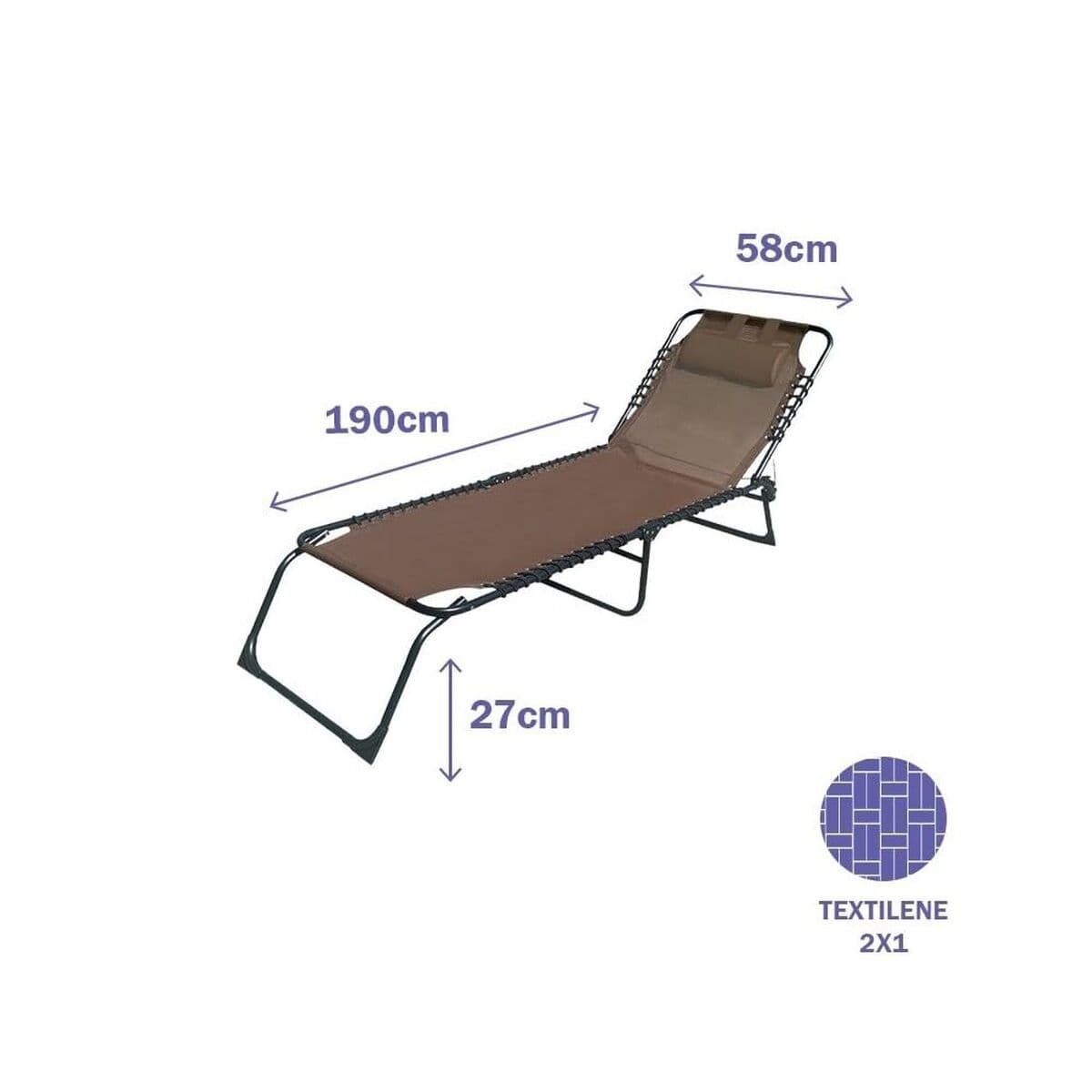Solseng Marbueno grün 190 x 27 x 58 cm — Bild 1