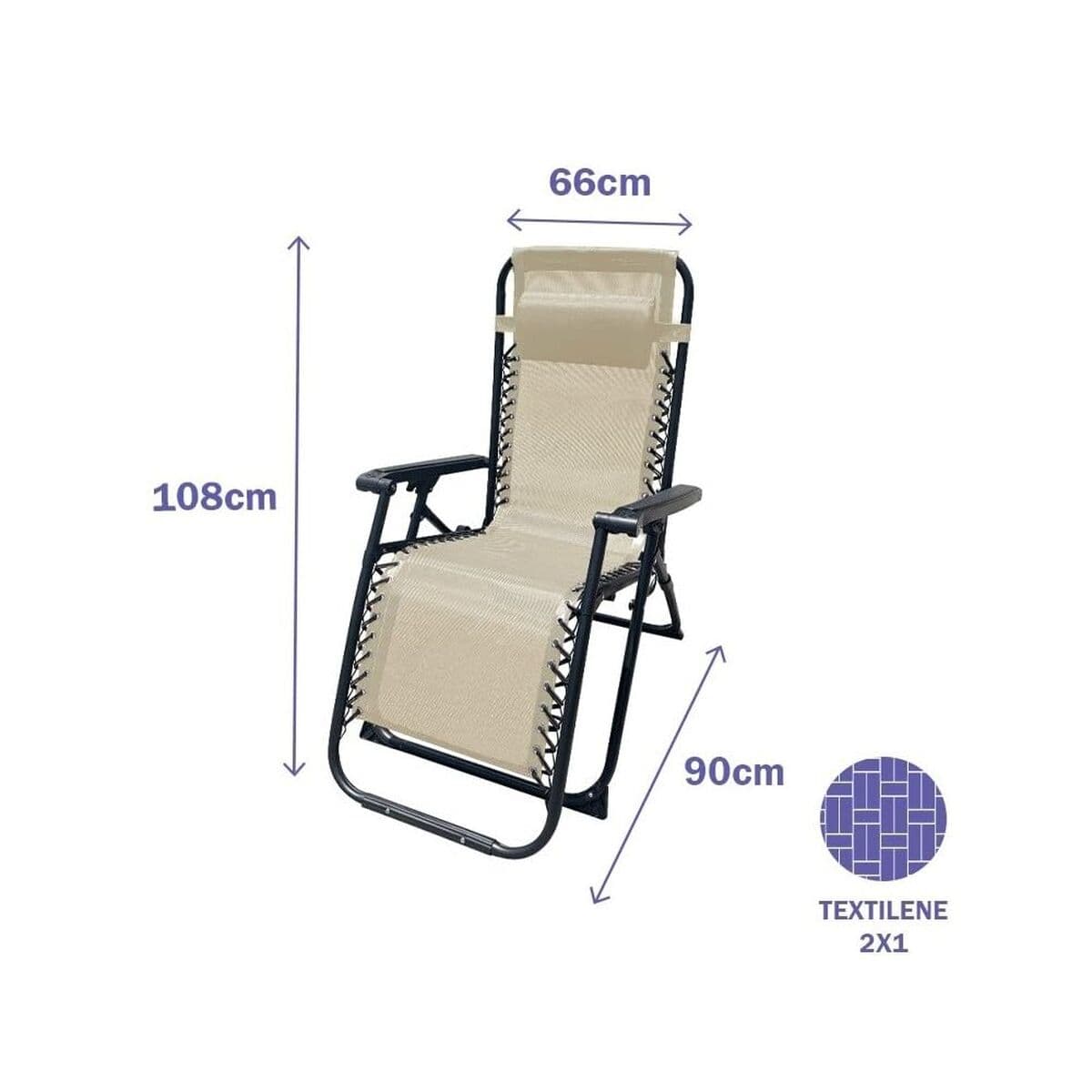 Solseng Marbueno 190 x 27 x 58 cm Beige - Thumbnail 2