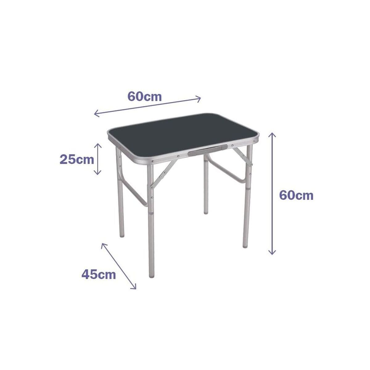 Table Klapptisch Marbueno Grau 60 x 60 x 45 cm — Bild 1