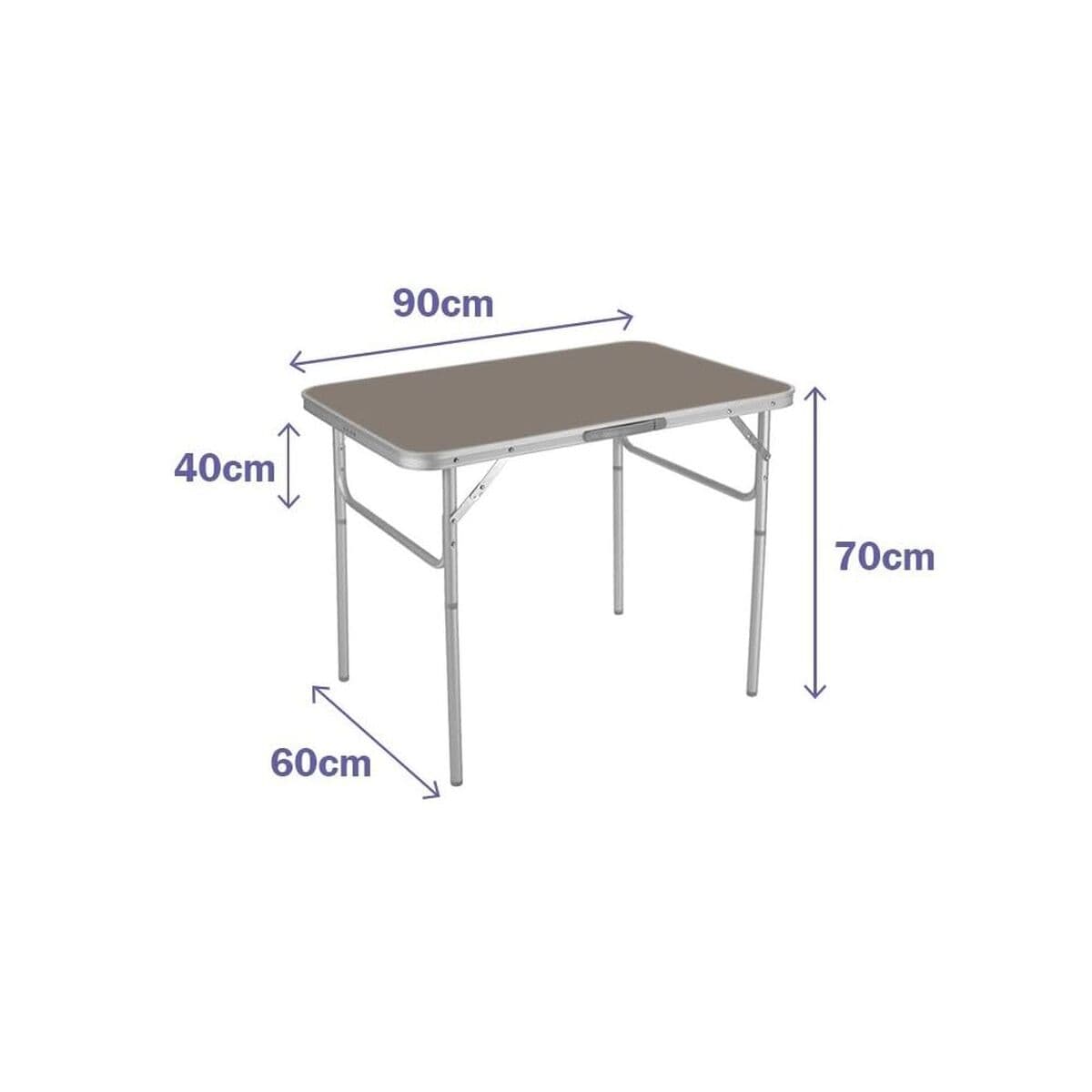 Table Klapptisch Marbueno 90 x 70 x 60 cm — Bild 1