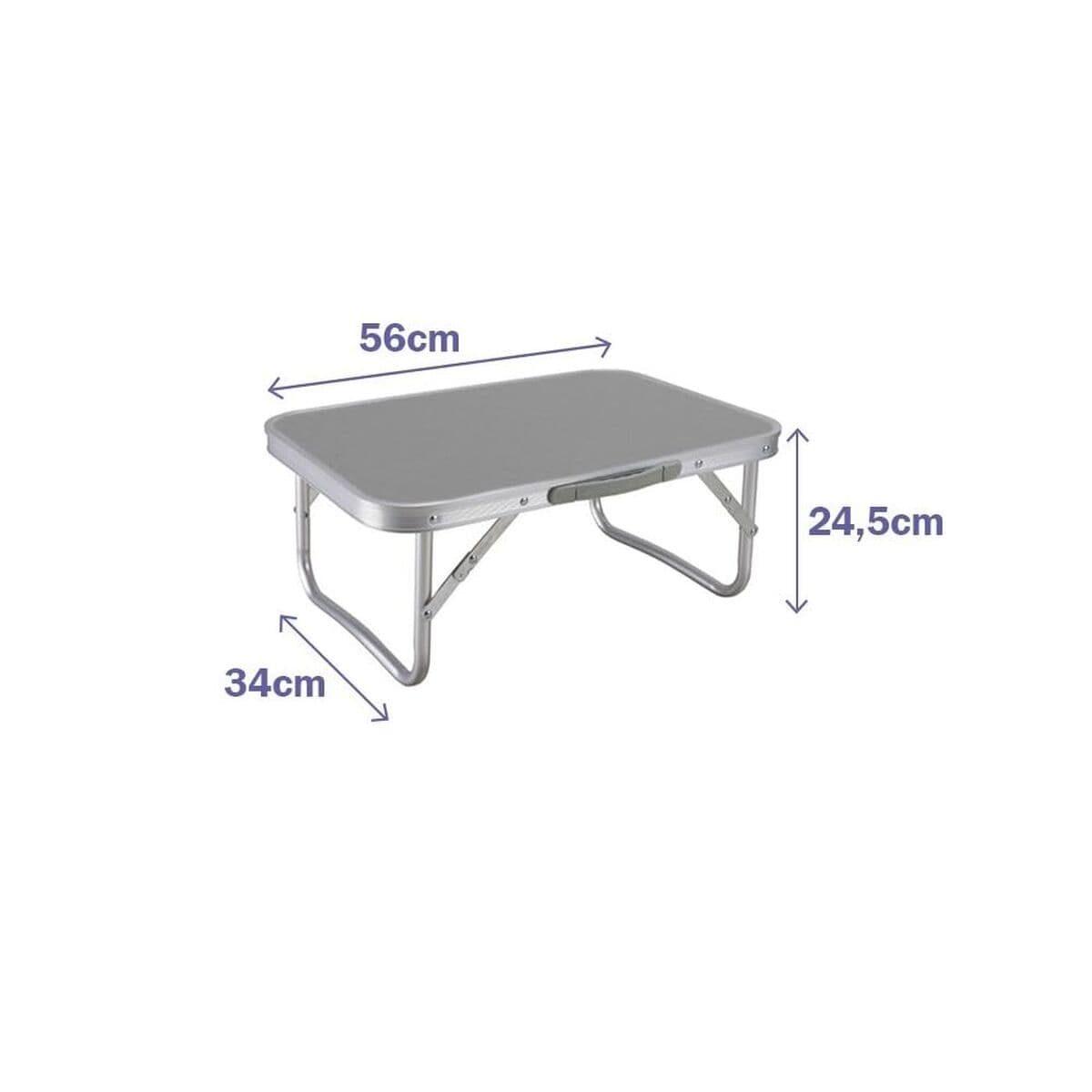 Table Klapptisch Marbueno Grau 56 x 24 x 34 cm — Bild 1