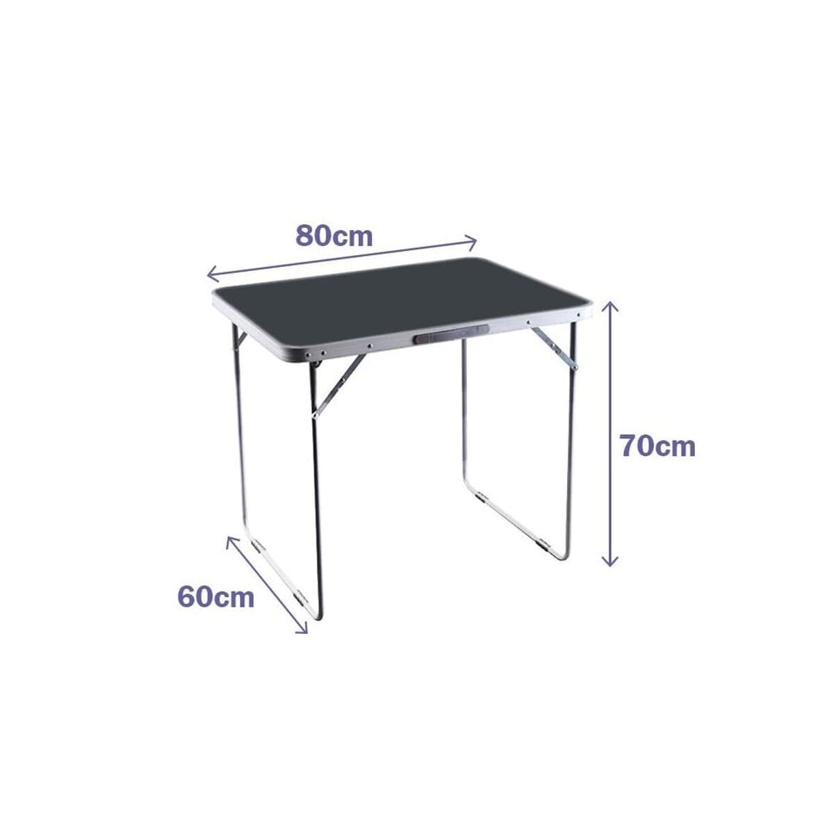 Table Klapptisch Marbueno Grau 120 x 70 x 60 cm — Bild 1