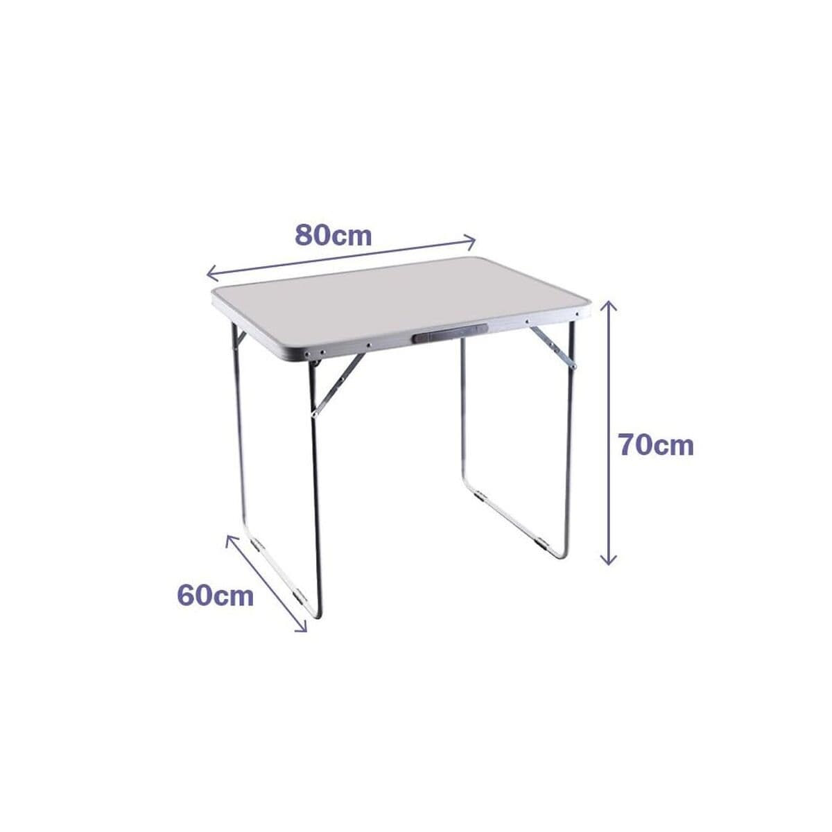 Table Klapptisch Marbueno Weiß 120 x 70 x 60 cm — Bild 1