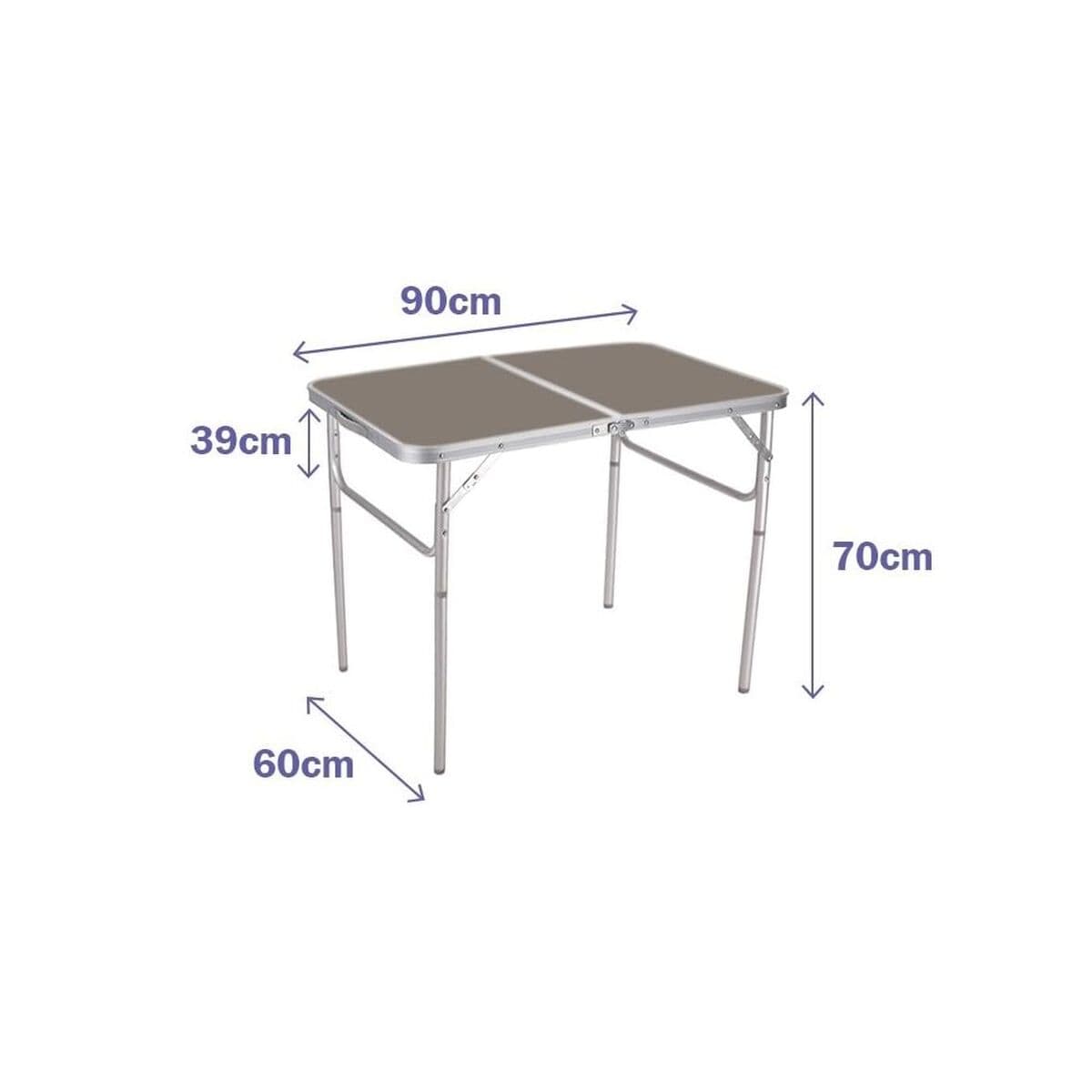 Table Klapptisch Marbueno 90 x 70 x 60 cm — Bild 1