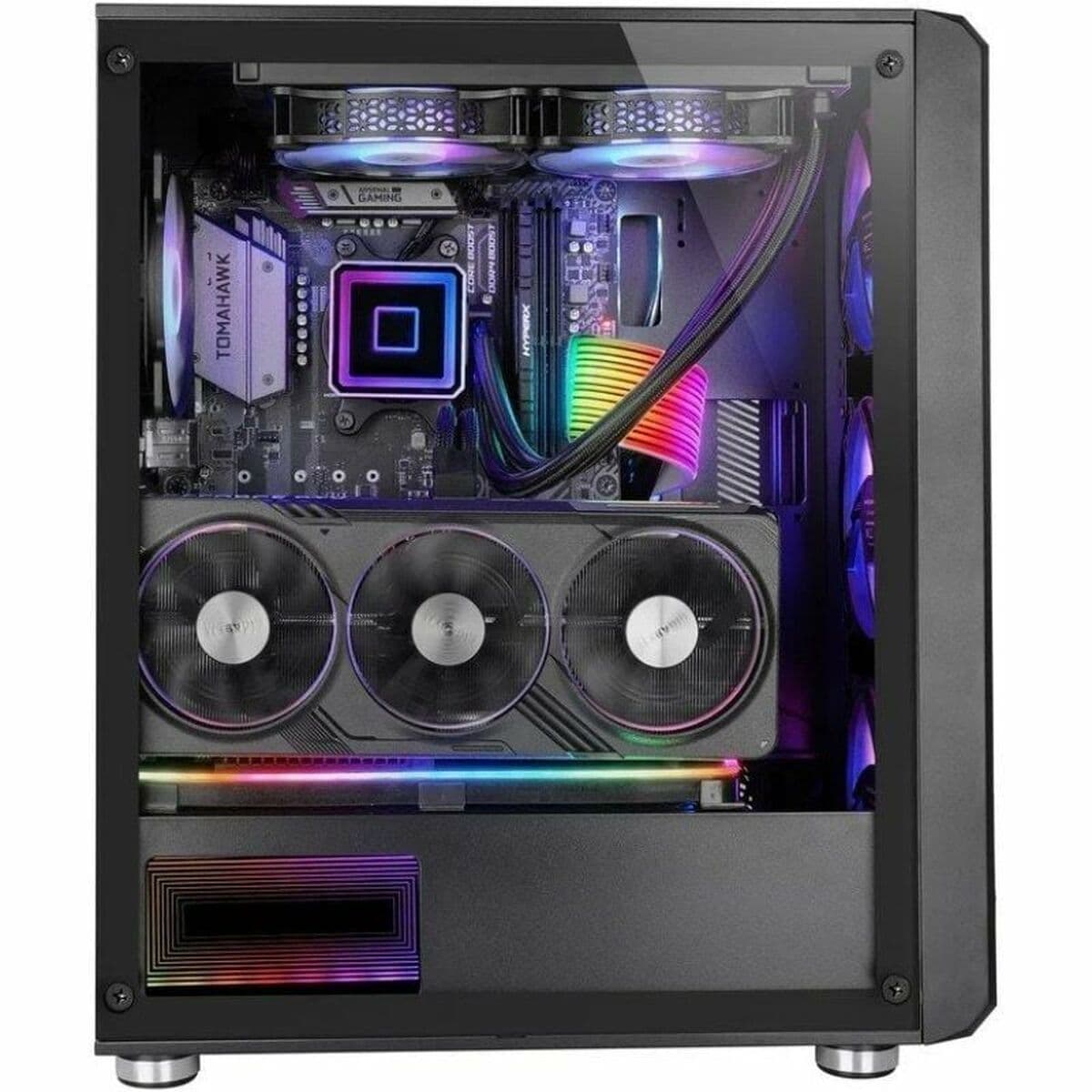 ATX Semi-Tower Gehäuse Mars Gaming MCVAULT Schwarz - Thumbnail 5