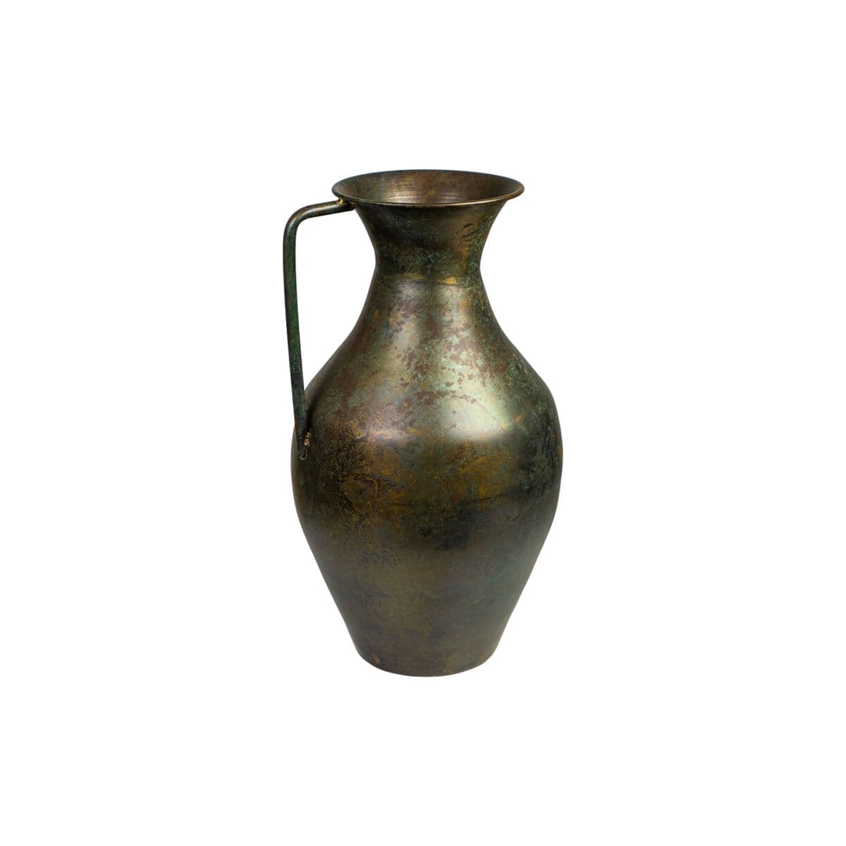 Vase Romimex Antique Braun Metall Mit Griff — Bild 1