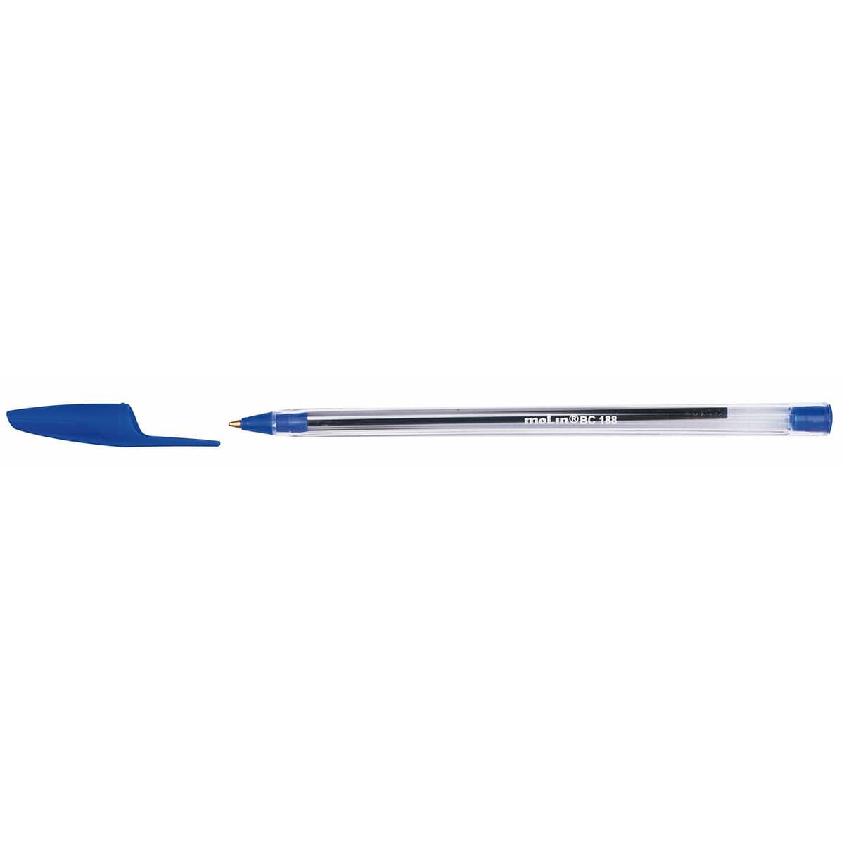 Stift Molin BC188 Kristall 1 mm Blau (50 Stück) - Thumbnail 2