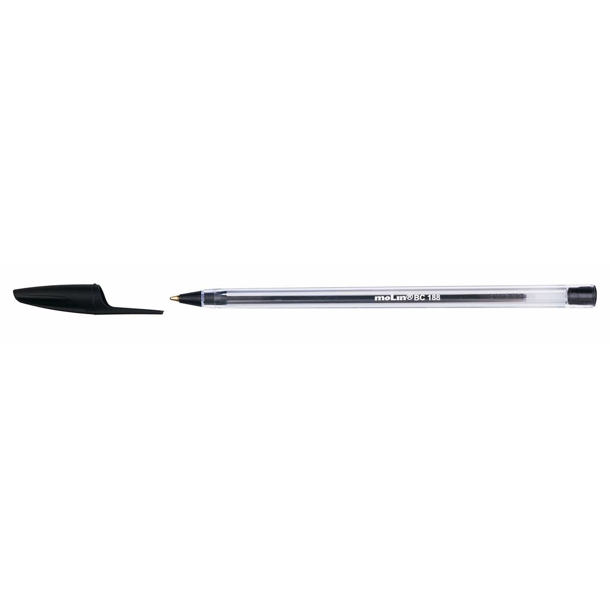Stift Molin BC188 Kristall 1 mm Schwarz (50 Stück) - Thumbnail 2