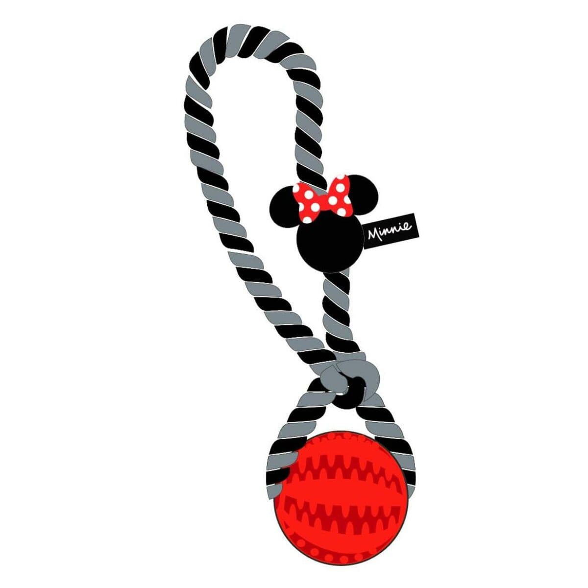 Hundespielzeug Minnie Mouse Rot Polyester Baumwolle TPR 10 x 30 x 7 cm 7 x 30 x 10 cm - Thumbnail 2