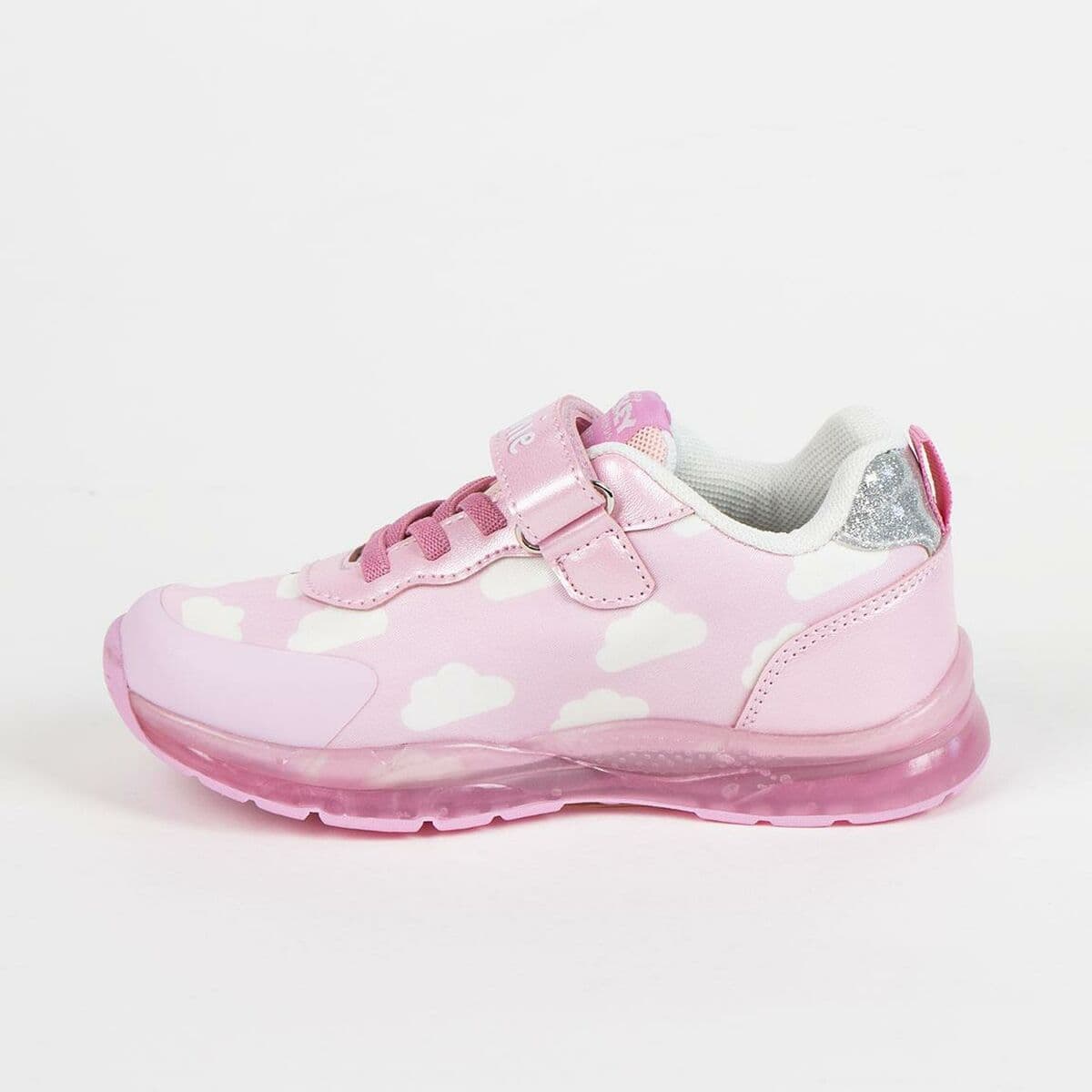 Turnschuhe mit LED Minnie Mouse Rosa - Thumbnail 3