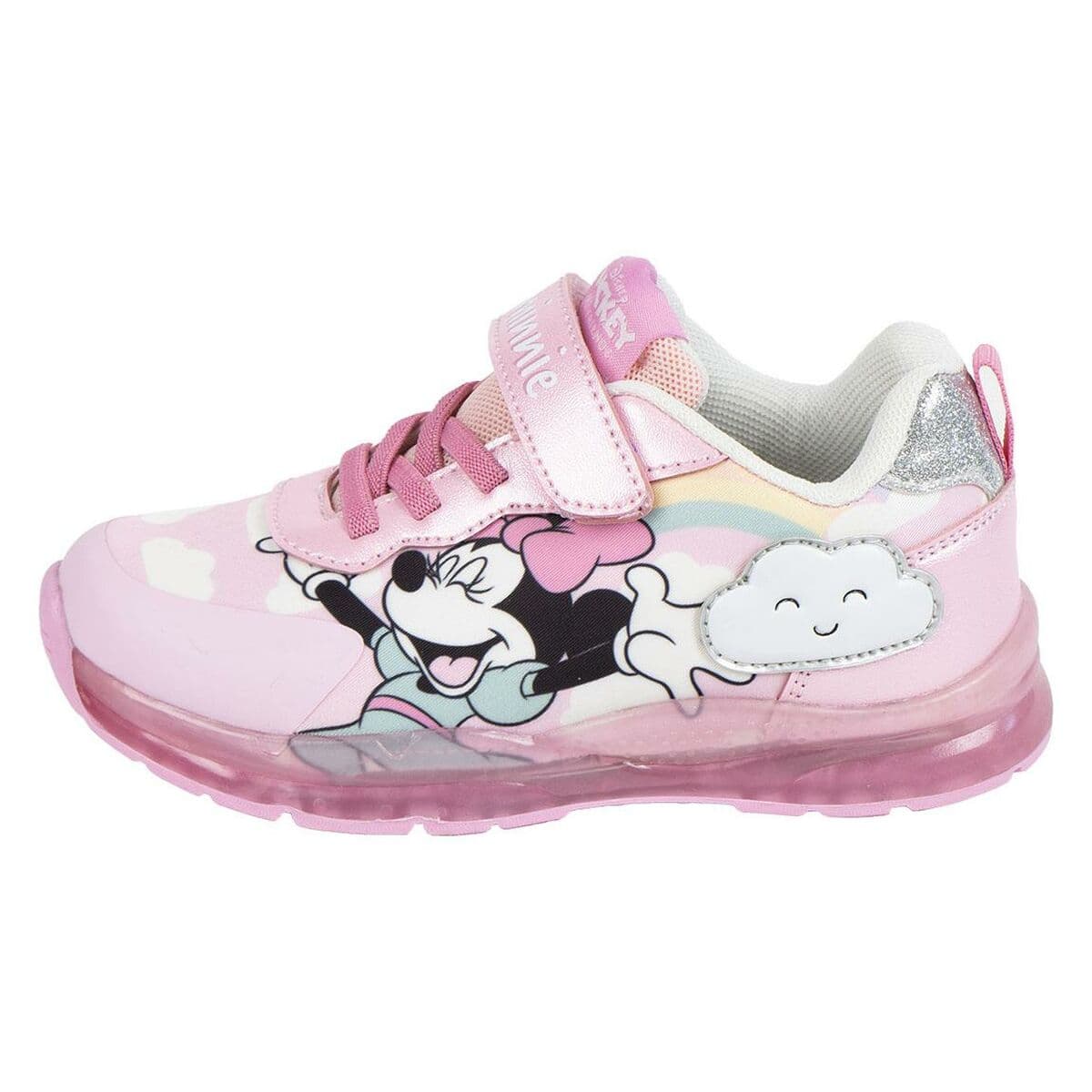 Turnschuhe mit LED Minnie Mouse Rosa - Thumbnail 6