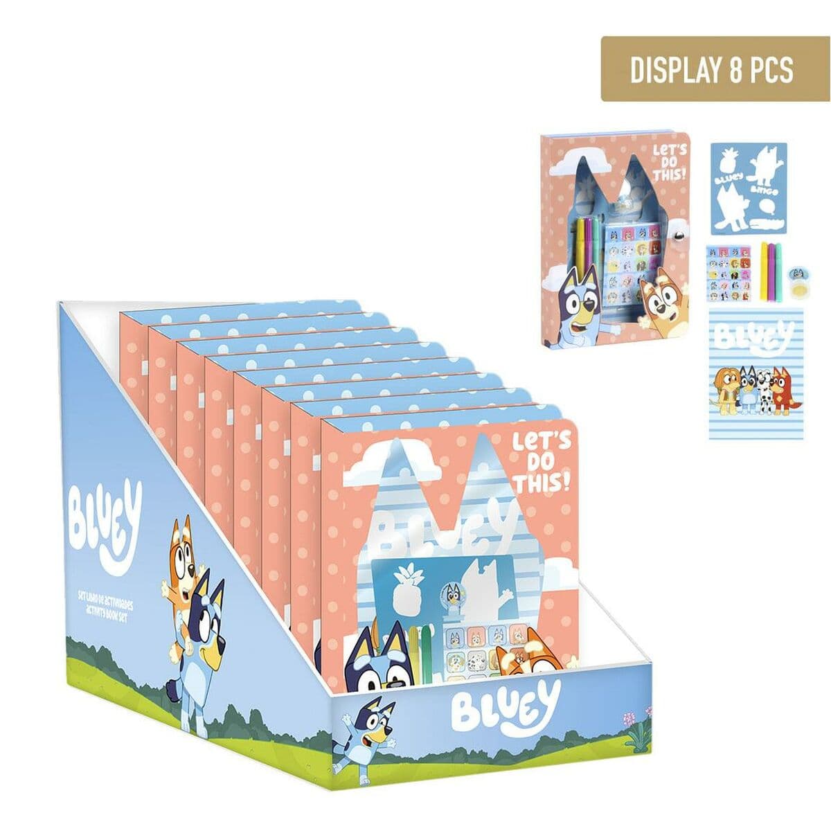 Papierwaren-Set Bluey 8 Stücke - Thumbnail 2