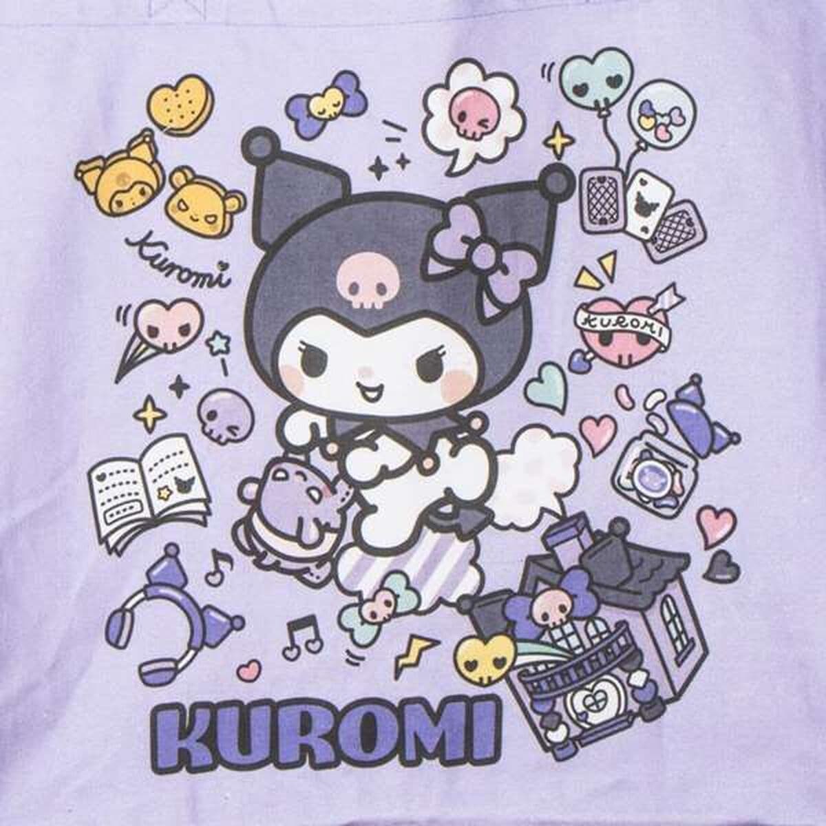 Einkaufstasche Hello Kitty Kuromi  Lila 48 x 43 x 17 cm - Thumbnail 3