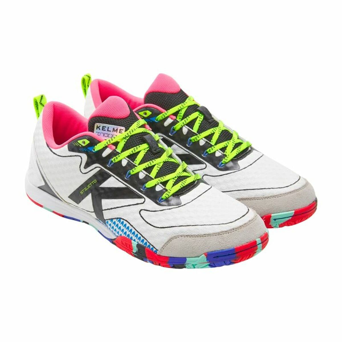 Hallenfußballschuhe für Erwachsene Kelme Stiletto Weiß - Thumbnail 3