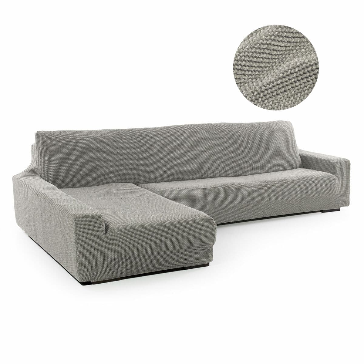 Bezug für Chaiselongue mit langem Arm links Sofaskins NIAGARA Grau (Restauriert B) - Thumbnail 2
