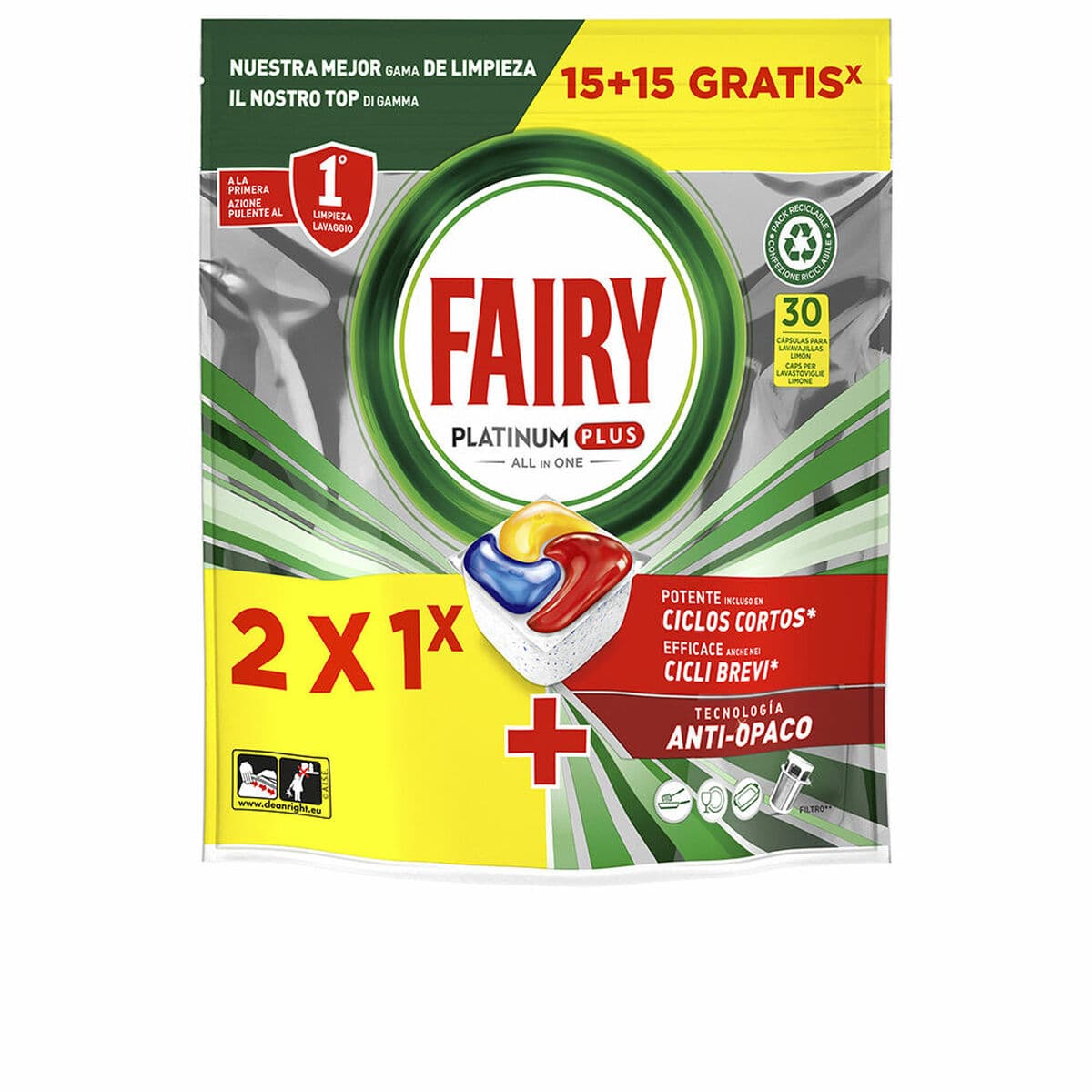 Tabs für Spülmaschine Fairy FAIRY PLATINUM — Bild 1