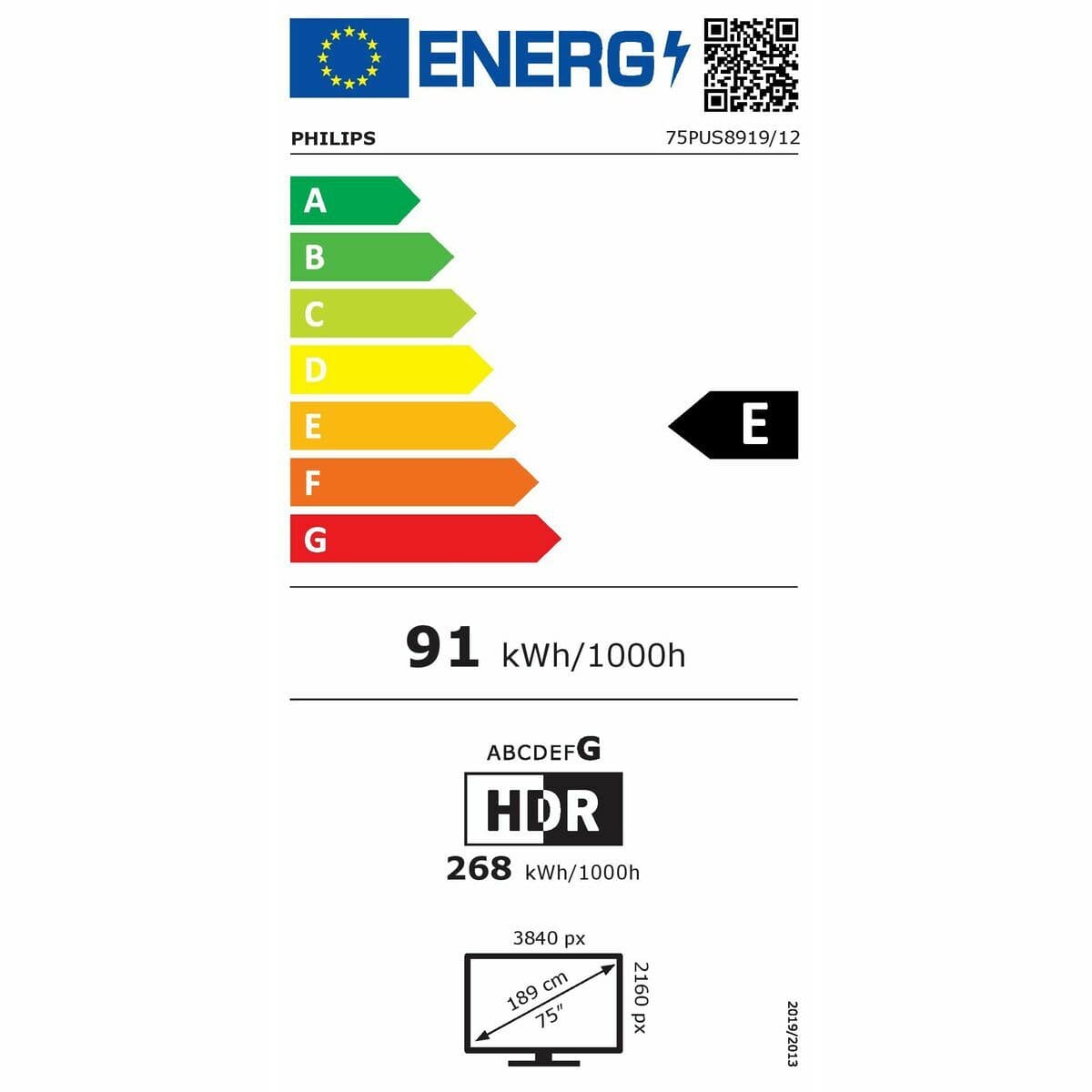 Smart TV Philips 75PUS8919/12 4K Ultra HD 75" LED (Restauriert B) - Thumbnail 3