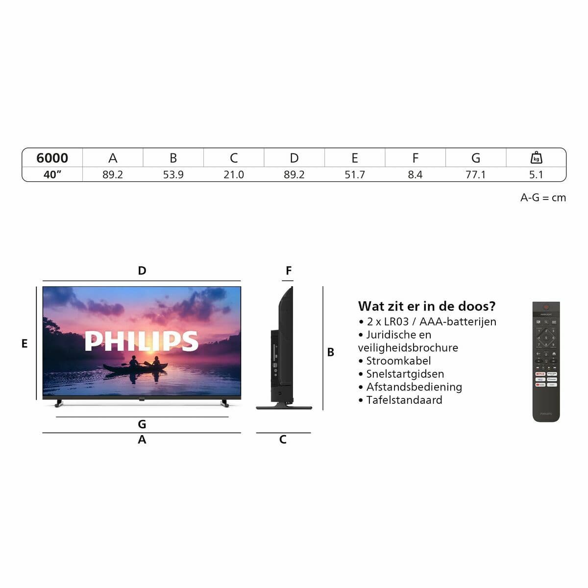 Smart TV Philips 40PFS6000/12 40" LED Full HD - Thumbnail 5
