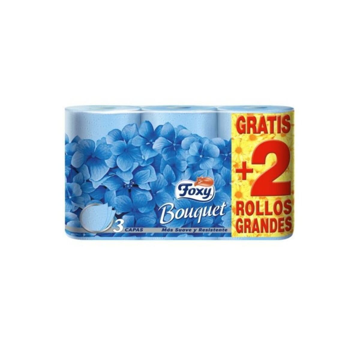 Toilettenpapierrollen Foxy Bouquet 3 Schichten 6 Stücke - Thumbnail 2