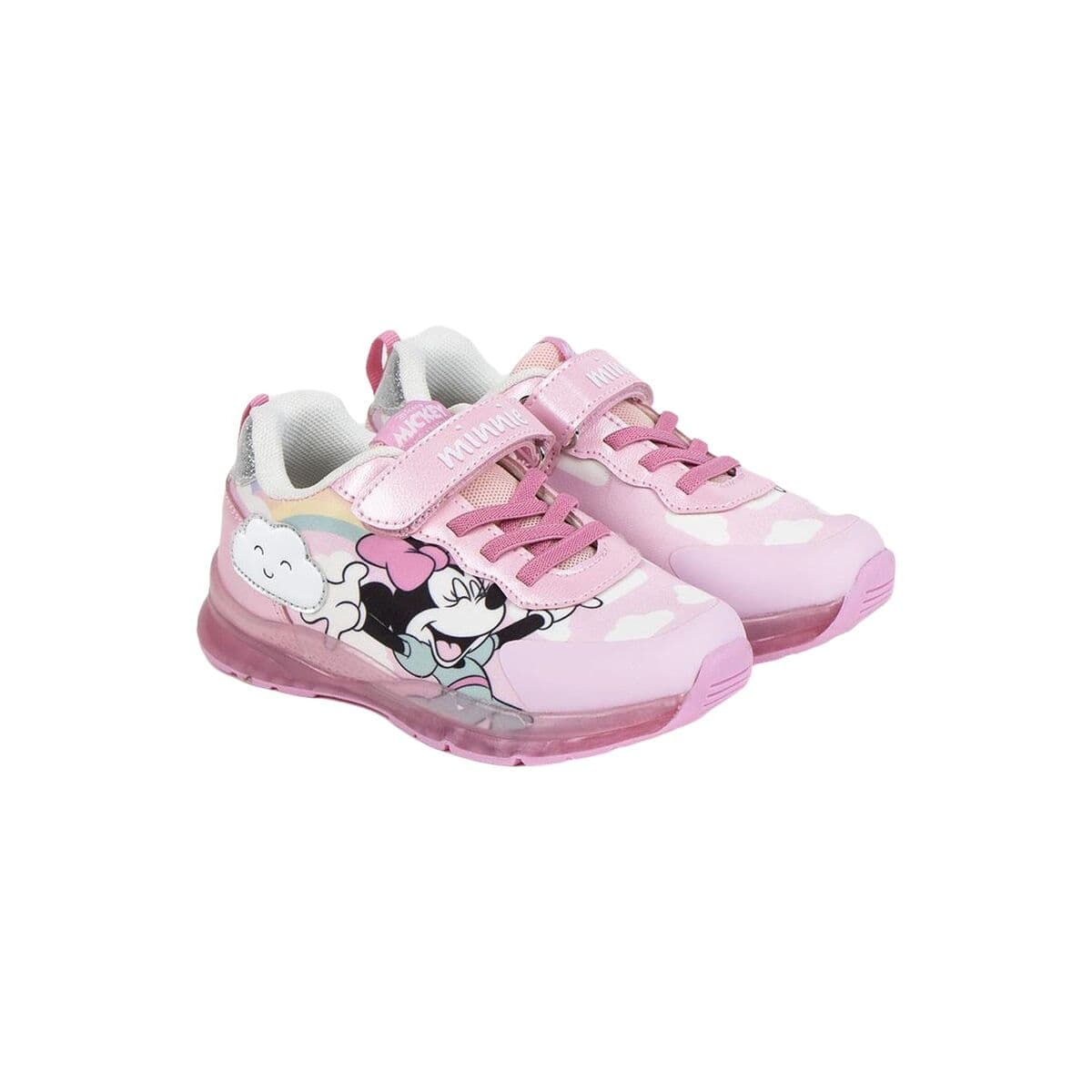 Turnschuhe mit LED Minnie Mouse Rosa