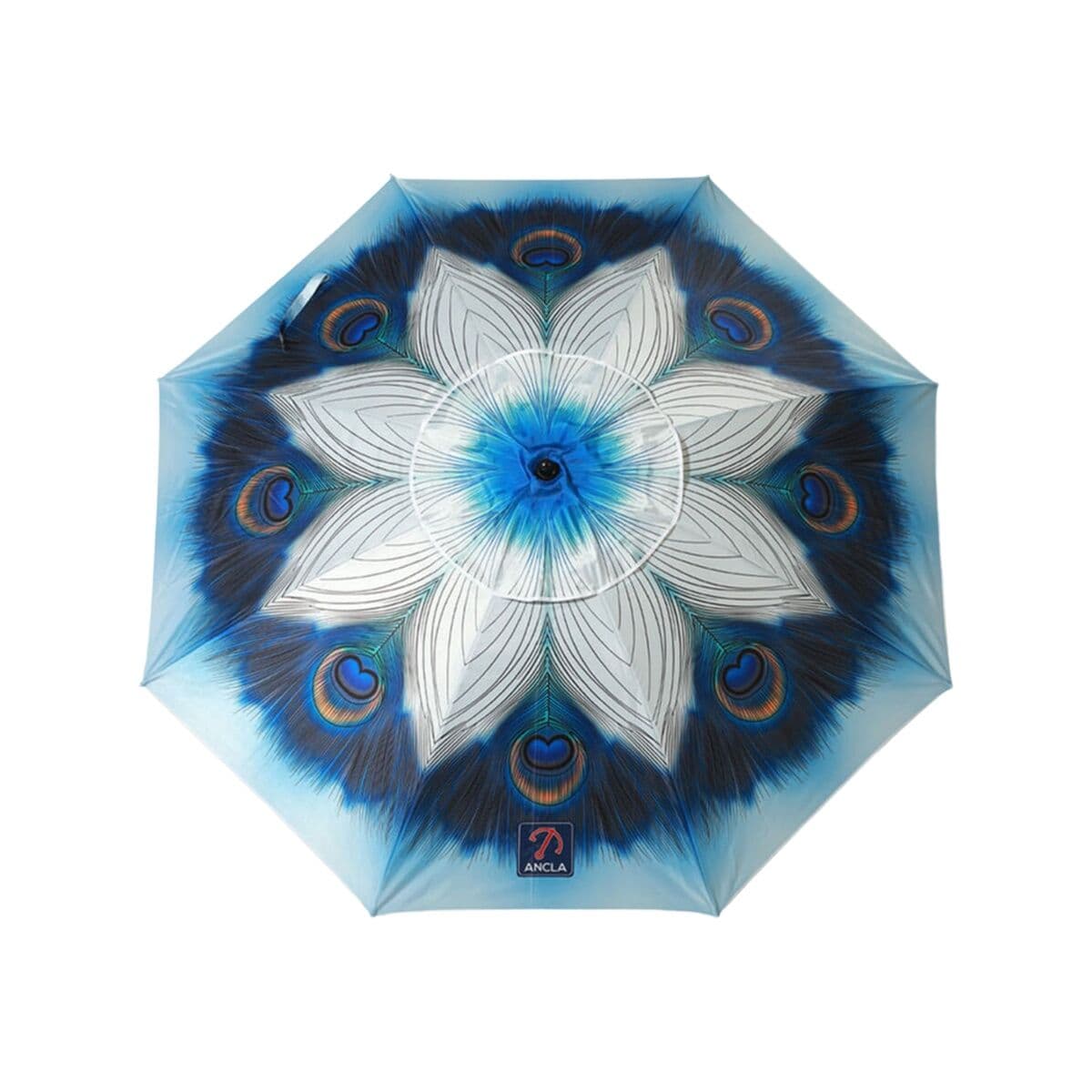 Sonnenschirm Blau Ø 200 cm SPF50+ Pfau — Bild 1