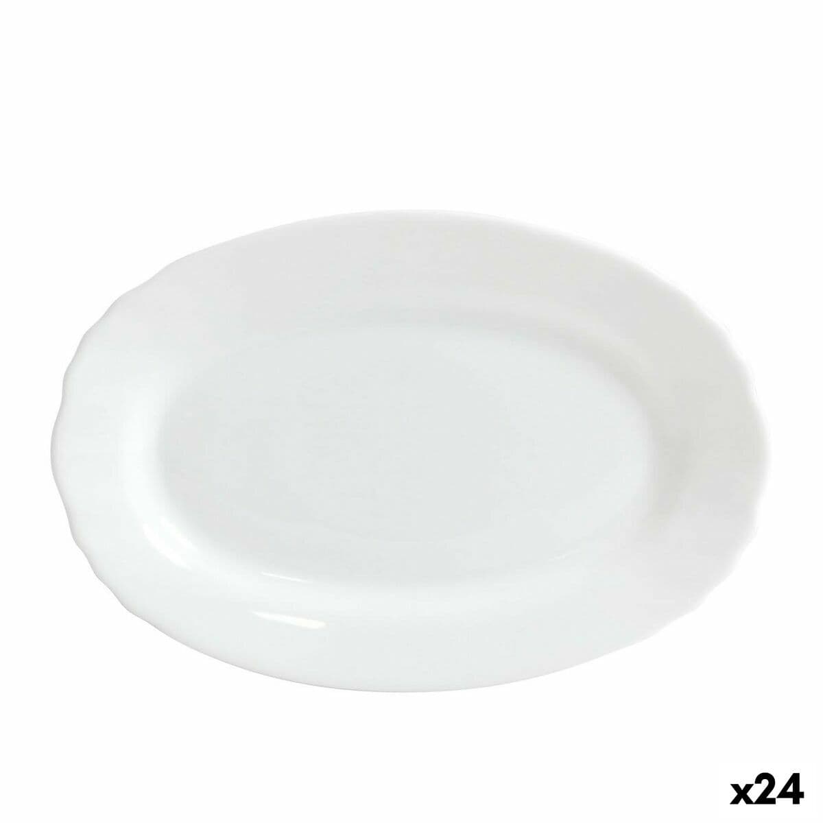 Kochschüssel Bormioli Ebro Glas Oval 23 x 15,5 x 2,1 cm (24 Stück) — Bild 1