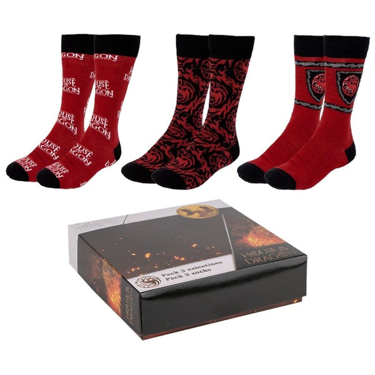 Socken House of Dragon 36-41 3 Stücke - Thumbnail 2