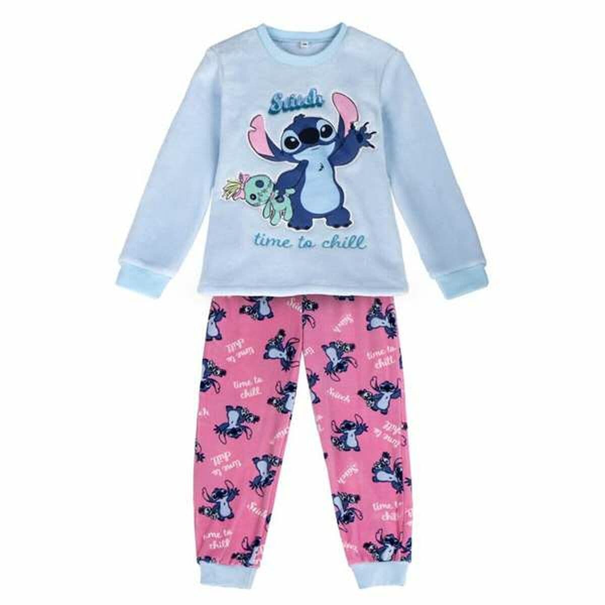 Schlafanzug Für Kinder Stitch Hellblau — Bild 1