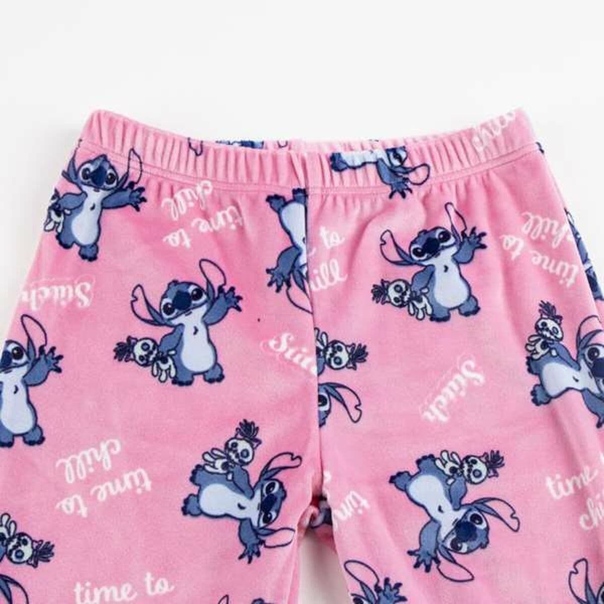 Schlafanzug Für Kinder Stitch Hellblau - Thumbnail 4