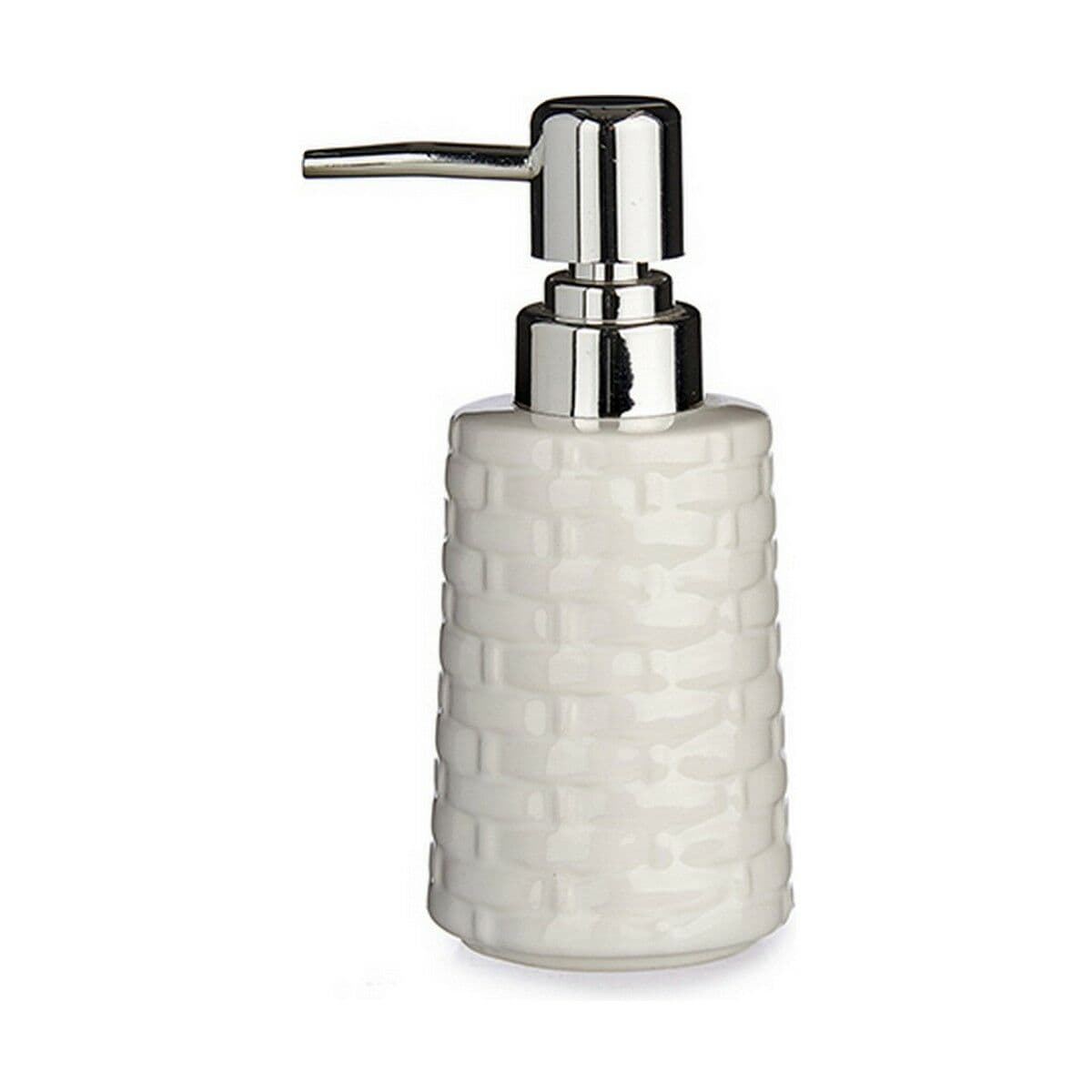 Seifenspender Berilo Weiß Silberfarben aus Keramik 150 ml (6 Stück) — Bild 1