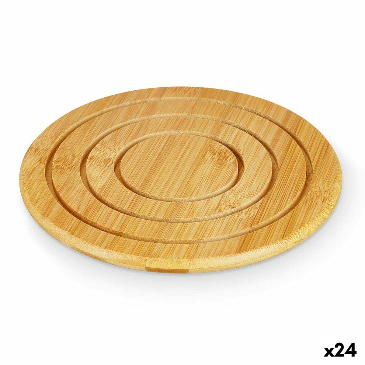 Untersetzer Kinvara natürlich Bambus rund 19 x 1 x 19 cm (24 Stück) — Bild 1