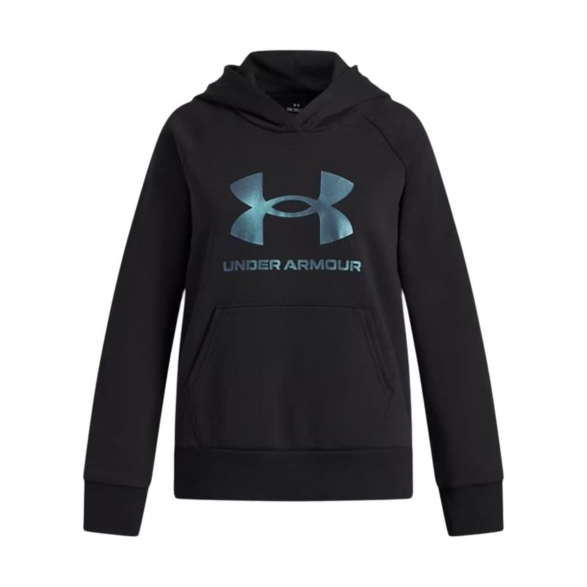 Sweatshirt mit Kapuze für Mädchen Under Armour Rival Flc Shimmer Hdy Schwarz — Bild 1