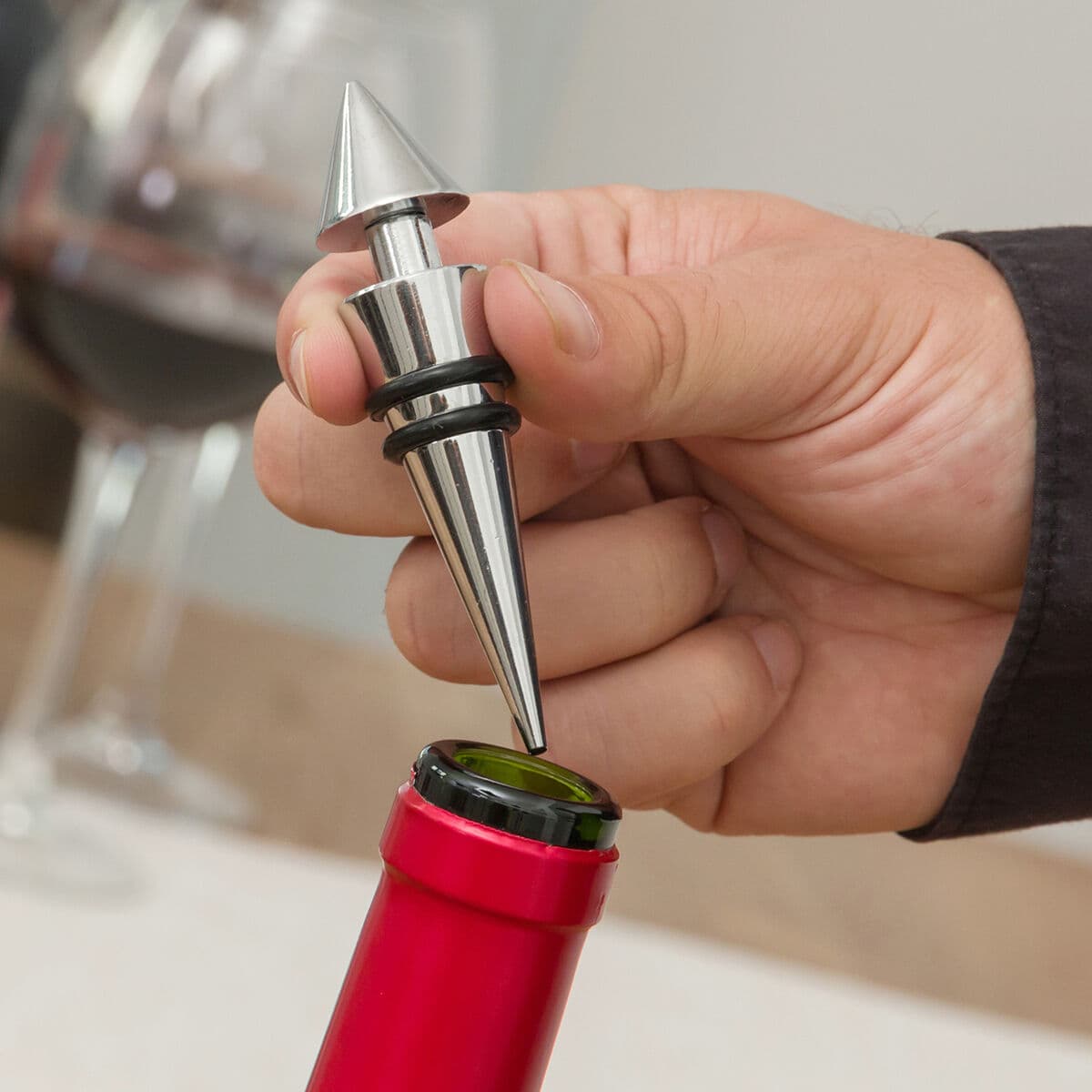Wein-Zubehörset in Flaschenoptik InnovaGoods 5 Stücke - Thumbnail 4