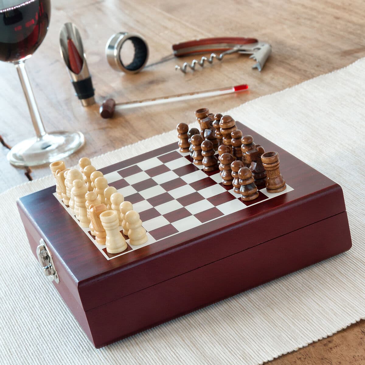 Weinzubehörset mit Schachspiel InnovaGoods 37 Stücke - Thumbnail 2