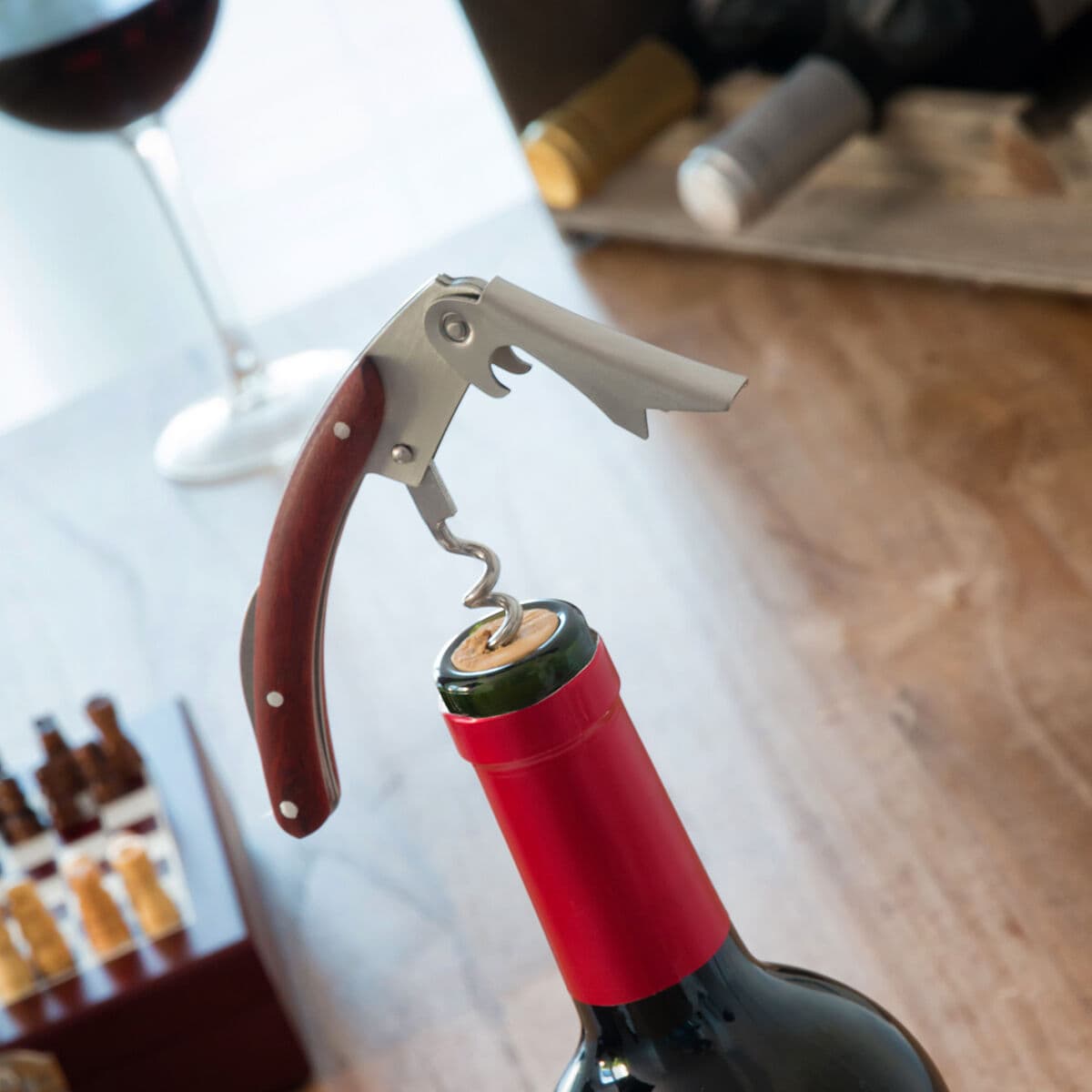 Weinzubehörset mit Schachspiel InnovaGoods 37 Stücke - Thumbnail 3